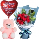 Send Send Rose Bear Balloon to Manila in Philippines