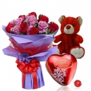 roses with bear and chocolate delivery in philippines