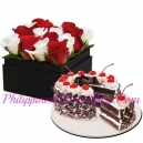 send valentines flower with cake to philippines