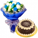 send fathers day flower with cake to philippines