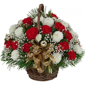 Holiday Flower Basket Send to Philippines