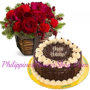 send flower basket with goldilocks cake to philippines