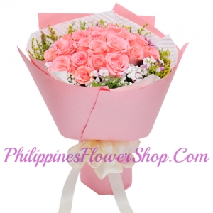 24 pink roses philippines