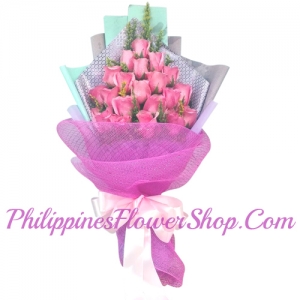 delivery 24 pink roses to philippines