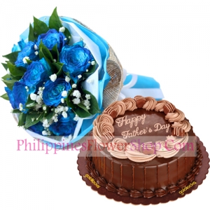 send fathers day roses with double dutch cake to philippines