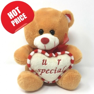 Brown Color Bear with Love Heart