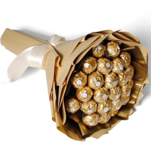 24 Pcs. Ferrero Chocolate in Hand Bouquet