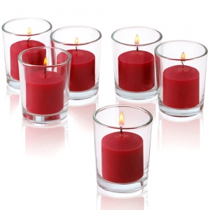 send 6 pcs red carndles with glass holder to philippines