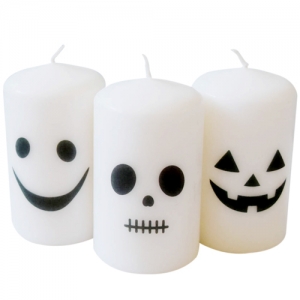 send 3 pecs halloween white candles to philippines