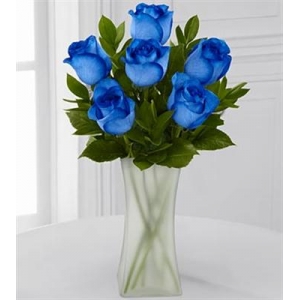 6 Blue Roses Send To Philippines