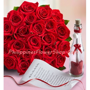 message bottle with rose to philippines,order delivery to philippines,send roses to philippines