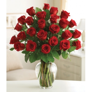 24 Premium Long Stem Red Roses Send To Philippines