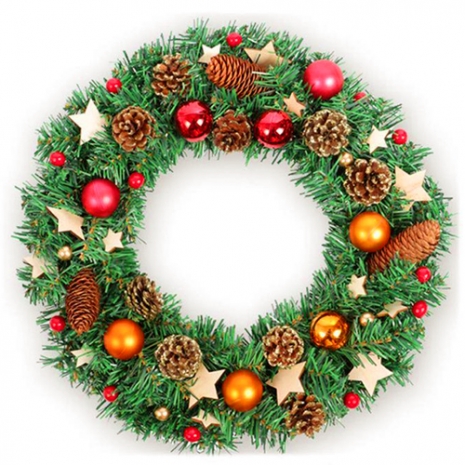 send artificial decoration christmas wreath to philippines