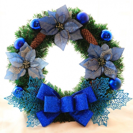 send ball pendant artificial flower wreath to philippines