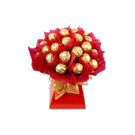 2 Dozen Ferrero Rocher in Hand Bouquet