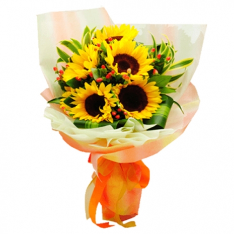 5 pcs. Sunflower in Bouquet