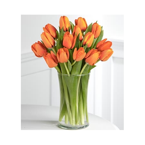 15 orange tulips vase to philippines