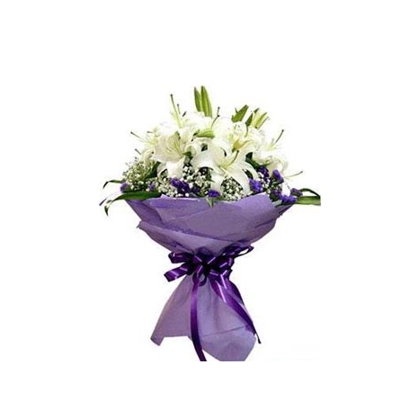 4 Stem Lilies Bouquet to philippines