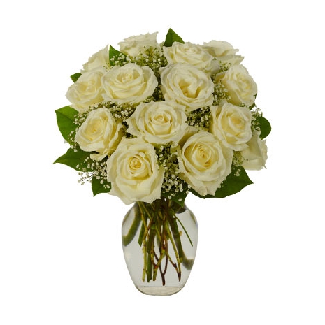 White Roses Bouquet Send To Philippines