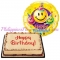 mocha dedication cake and birthday balloon to philippines