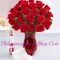 message in a bottle with 24 stems red rose in philippines