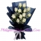 send white sea 24 white roses to philippines
