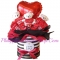 send mini teddy with kitkat chocolate and balloon to philippines