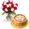 send 24 roses vase with mothers day caramel cake to philippines