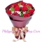 send mind harbor 12 red roses bouquet to manila