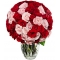 50 Blooms of Pink and Red Roses Send To Philippines