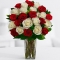 Buy 12 Red Roses and get 12 roses absolutely FREE! w/FREE VASE
